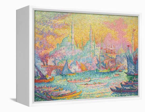 Goldenes Horn, Konstantinopel. La Corne d'Or, Constantinople. 1907-Paul Signac-Framed Premier Image Canvas