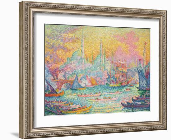 Goldenes Horn, Konstantinopel. La Corne d'Or, Constantinople. 1907-Paul Signac-Framed Giclee Print