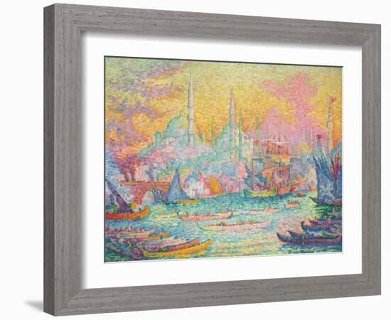 Goldenes Horn, Konstantinopel. La Corne d'Or, Constantinople. 1907-Paul Signac-Framed Giclee Print