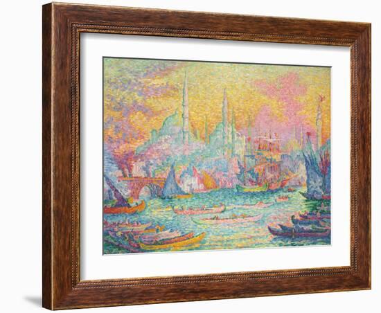 Goldenes Horn, Konstantinopel. La Corne d'Or, Constantinople. 1907-Paul Signac-Framed Giclee Print