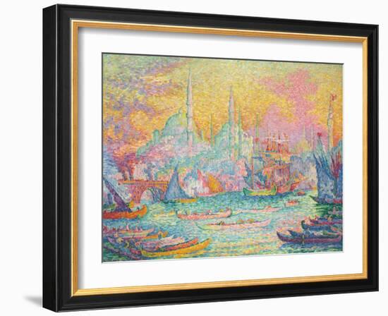 Goldenes Horn, Konstantinopel. La Corne d'Or, Constantinople. 1907-Paul Signac-Framed Giclee Print