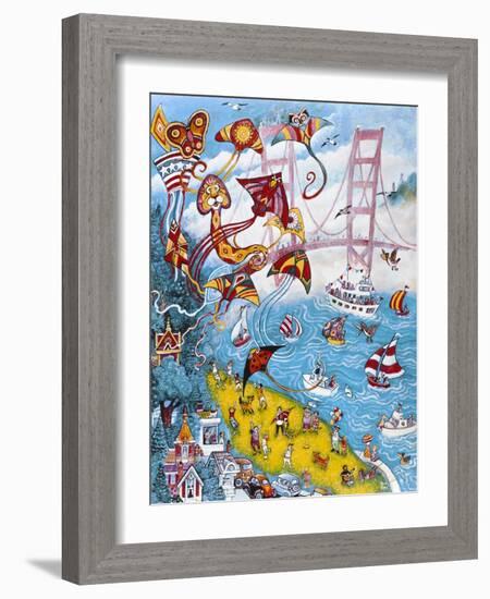 Goldengate Kites-Bill Bell-Framed Giclee Print