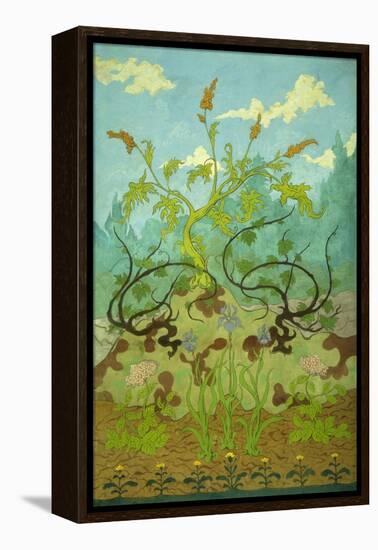 Goldenrod and Mauve Irises; Jaunes Et Iris Mauves, 1899-Paul Ranson-Framed Premier Image Canvas