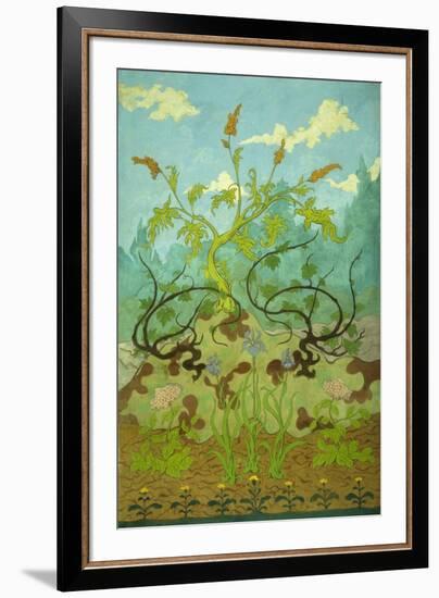 Goldenrod and Mauve Irises; Jaunes Et Iris Mauves, 1899-Paul Ranson-Framed Giclee Print