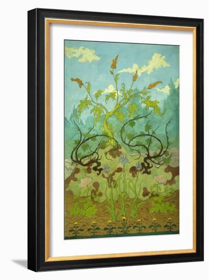 Goldenrod and Mauve Irises; Jaunes Et Iris Mauves, 1899-Paul Ranson-Framed Giclee Print