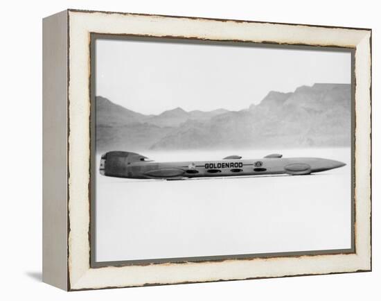 Goldenrod' Land Speed Record Attempt Car, Bonneville Salt Flats, Utah, USA, 1965-null-Framed Premier Image Canvas