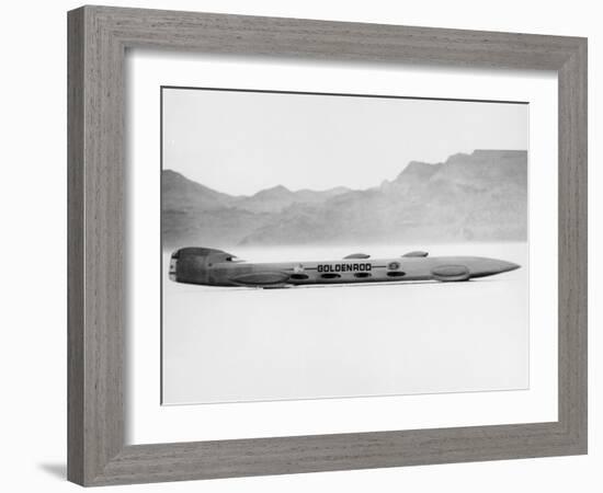 Goldenrod' Land Speed Record Attempt Car, Bonneville Salt Flats, Utah, USA, 1965-null-Framed Photographic Print