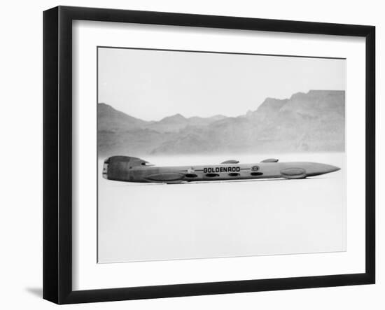 Goldenrod' Land Speed Record Attempt Car, Bonneville Salt Flats, Utah, USA, 1965-null-Framed Photographic Print