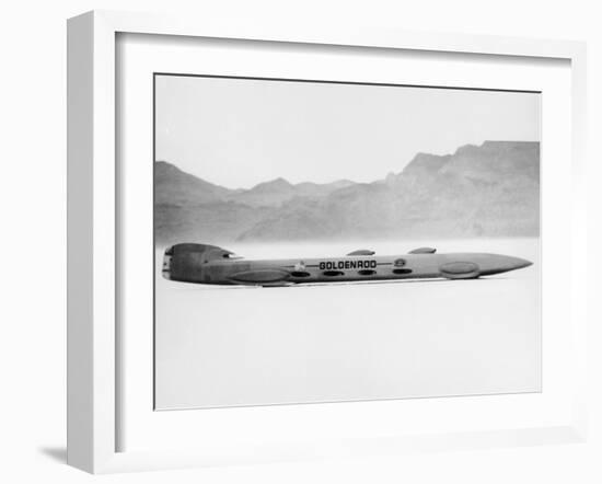 Goldenrod' Land Speed Record Attempt Car, Bonneville Salt Flats, Utah, USA, 1965-null-Framed Photographic Print