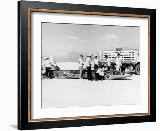 Goldenrod' Land Speed Record Car, Bonneville Salt Flats, Utah, USA, 1965-null-Framed Photographic Print