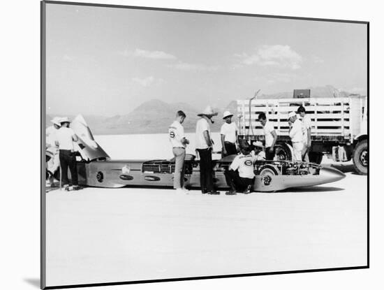 Goldenrod' Land Speed Record Car, Bonneville Salt Flats, Utah, USA, 1965-null-Mounted Photographic Print