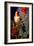 Goldfinch and Red Flower I-Vivienne Dupont-Framed Art Print