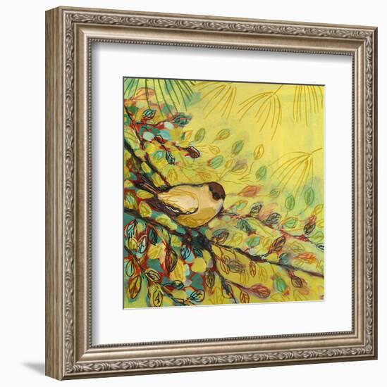Goldfinch Resting-Jennifer Lommers-Framed Art Print