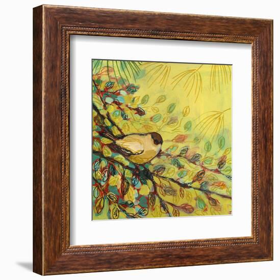 Goldfinch Resting-Jennifer Lommers-Framed Art Print