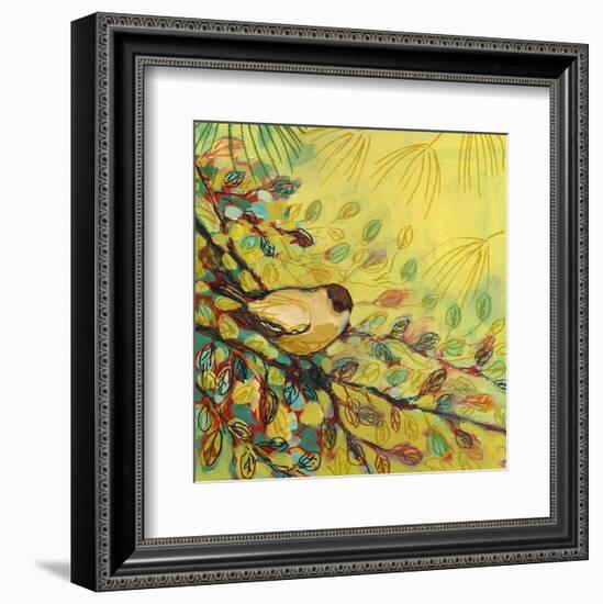 Goldfinch Resting-Jennifer Lommers-Framed Art Print