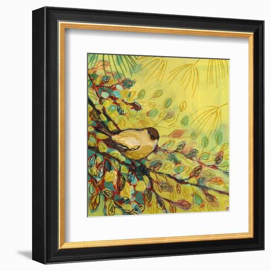 Goldfinch Resting-Jennifer Lommers-Framed Art Print