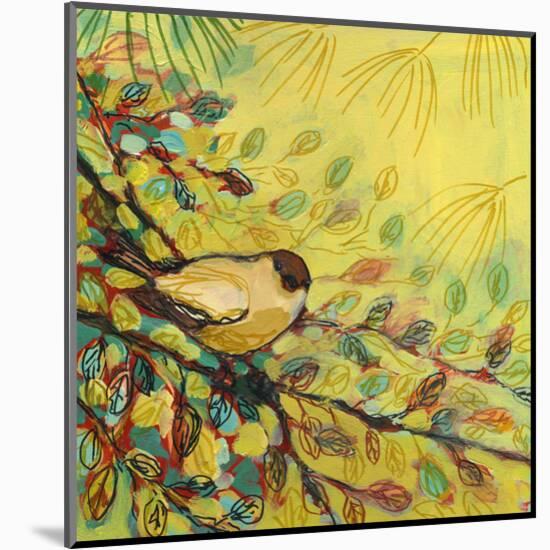 Goldfinch Resting-Jennifer Lommers-Mounted Art Print