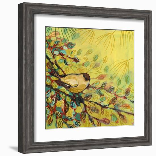 Goldfinch Resting-Jennifer Lommers-Framed Giclee Print