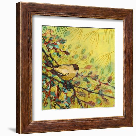 Goldfinch Resting-Jennifer Lommers-Framed Giclee Print