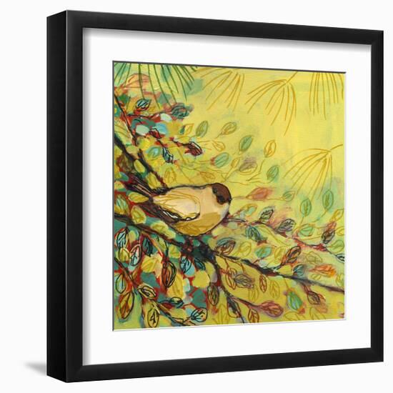 Goldfinch Resting-Jennifer Lommers-Framed Giclee Print