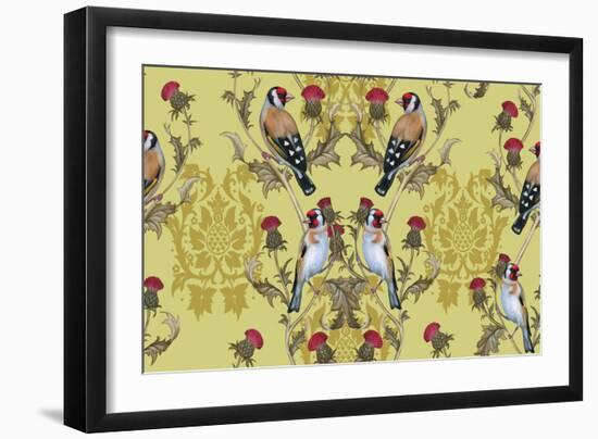 Goldfinches (Pattern)-Maria Rytova-Framed Giclee Print