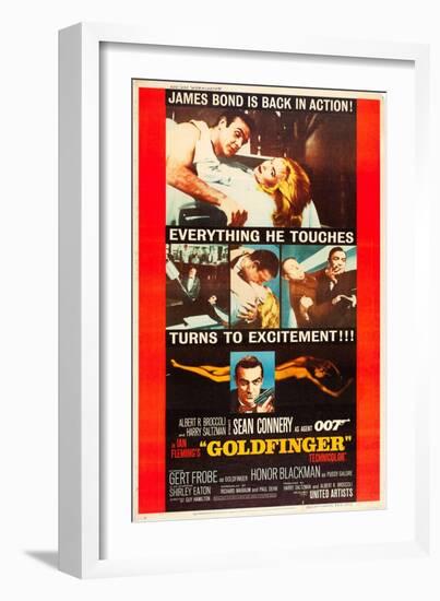 Goldfinger-null-Framed Art Print