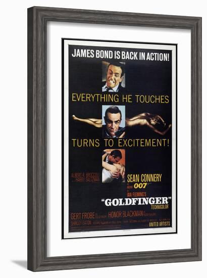 Goldfinger-null-Framed Art Print