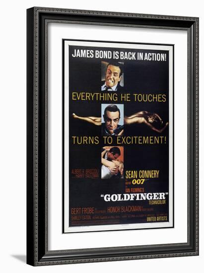 Goldfinger-null-Framed Art Print