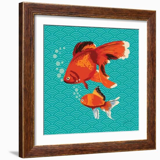 Goldfish I-Patty Young-Framed Art Print