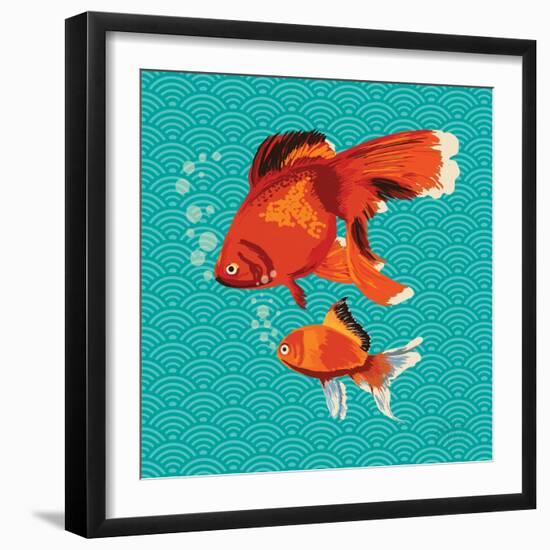 Goldfish I-Patty Young-Framed Art Print