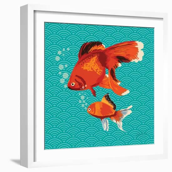 Goldfish I-Patty Young-Framed Art Print