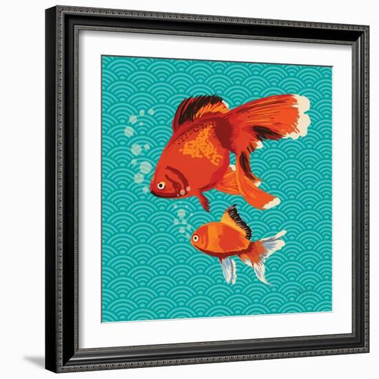 Goldfish I-Patty Young-Framed Art Print