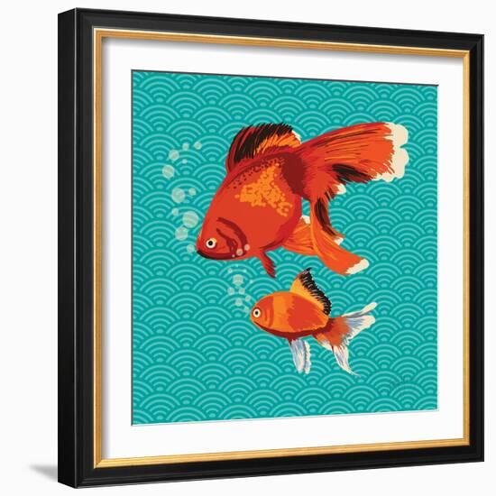 Goldfish I-Patty Young-Framed Art Print