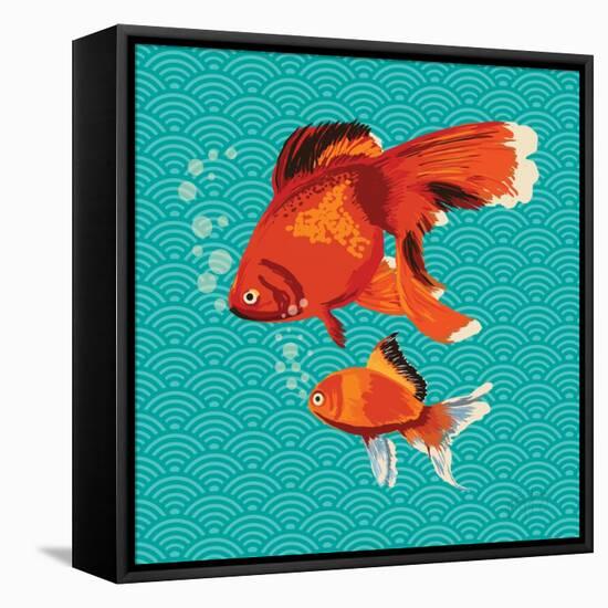 Goldfish I-Patty Young-Framed Stretched Canvas