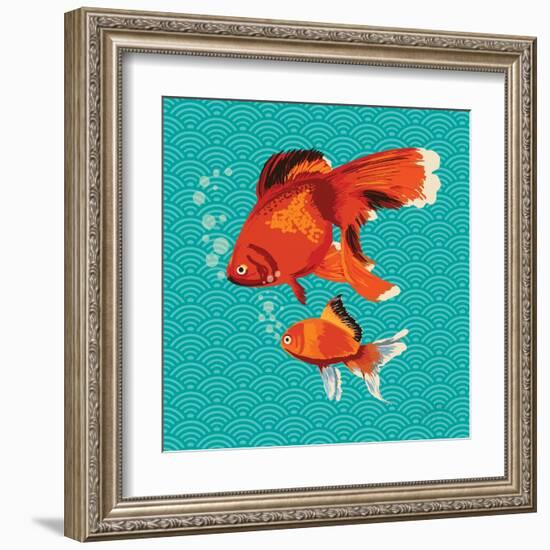 Goldfish I-Patty Young-Framed Art Print