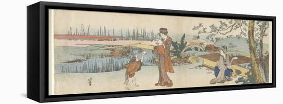 Goldfish Vendor, 1801-1805-Katsushika Hokusai-Framed Premier Image Canvas