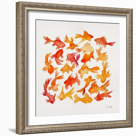 Goldfish-Cat Coquillette-Framed Giclee Print