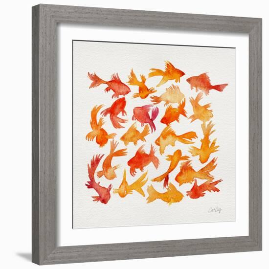 Goldfish-Cat Coquillette-Framed Giclee Print