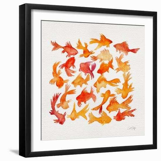 Goldfish-Cat Coquillette-Framed Giclee Print