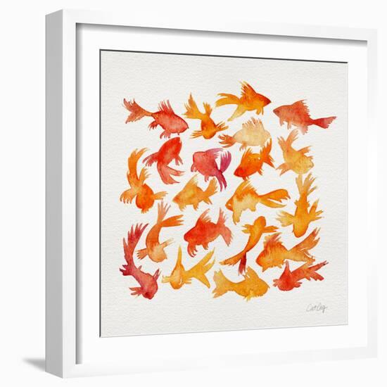 Goldfish-Cat Coquillette-Framed Giclee Print