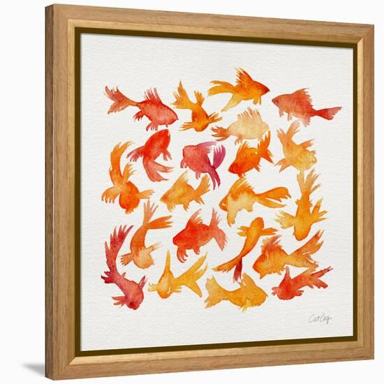 Goldfish-Cat Coquillette-Framed Premier Image Canvas
