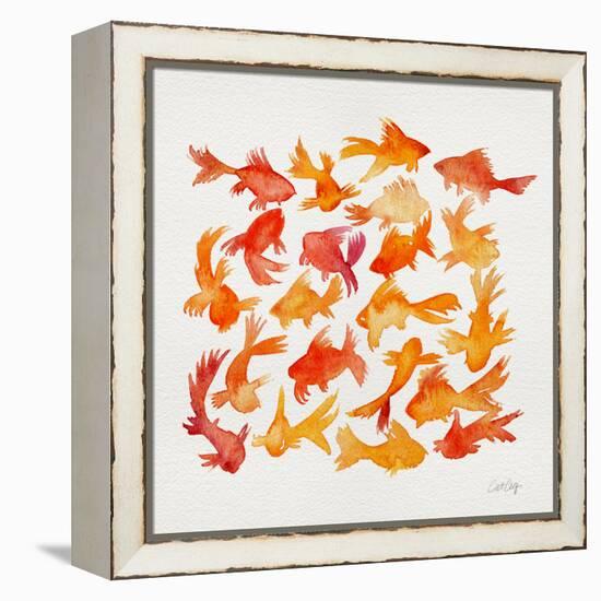 Goldfish-Cat Coquillette-Framed Premier Image Canvas