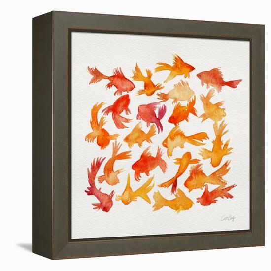 Goldfish-Cat Coquillette-Framed Premier Image Canvas