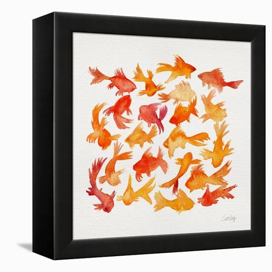 Goldfish-Cat Coquillette-Framed Premier Image Canvas