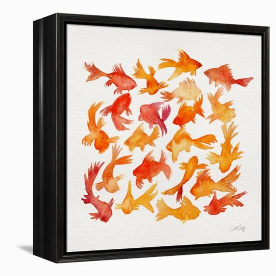 Goldfish-Cat Coquillette-Framed Premier Image Canvas