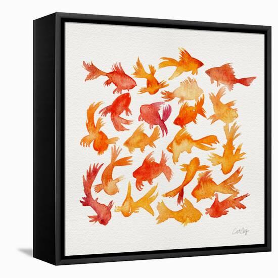 Goldfish-Cat Coquillette-Framed Premier Image Canvas