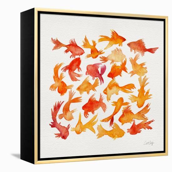 Goldfish-Cat Coquillette-Framed Premier Image Canvas