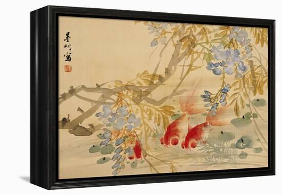 Goldfish-Ni Tian-Framed Premier Image Canvas