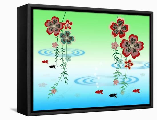 Goldfishes in the Morning-Ikuko Kowada-Framed Premier Image Canvas