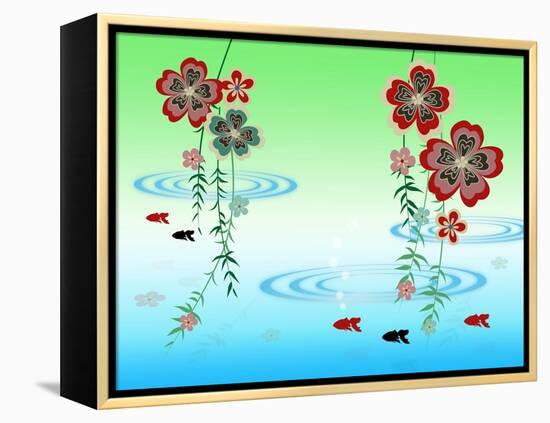 Goldfishes in the Morning-Ikuko Kowada-Framed Premier Image Canvas